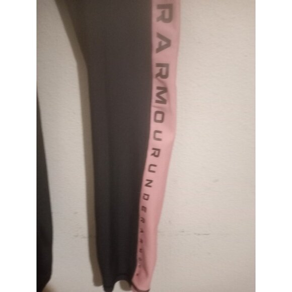 New Under Armour Women’s Black Pink HeatGear Ankle Compression Leggings Small S - Picture 5 of 13